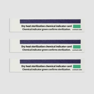 Dry Heat Sterilization Chemical Indicator Card with Indicator Strip for Hospital Use and Custom Logo