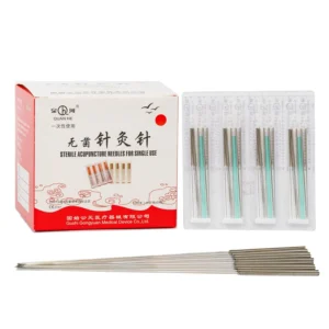 Dry Needling Needles Sterile Disposable Acupuncture Needle with Tube 1000pcs Box Body Use ISO Certified Safety