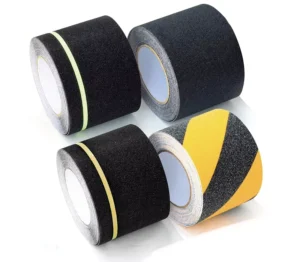 Dual Color Black and Yellow PVC Waterproof Acrylic Adhesive Heavy Duty Durable Engineer Grade Warning Tape for Floor Marking