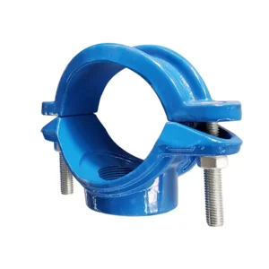 Ductile Iron Pipe Clamp DN50 with 1 Inch Tapping Saddle Clamp
