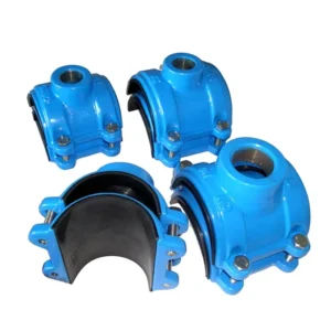 Ductile Iron Saddle Clamp for PVC Pipe PE Pipe