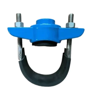 Ductile Iron Service Saddle Clamp with SS Strap for PVC/PE Pipe Casting Technics