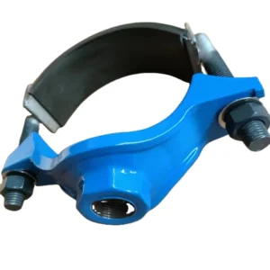 Ductile Iron Wide Stainless Steel Band Service Saddle Clamp for PVC Thin Wall Pipe
