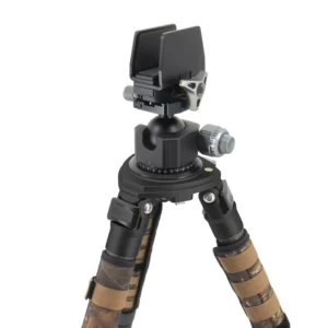 Durable Carbon Fiber Lightweight Stable Design with Saddle Clamp Adjustable Legs for Outdoor PRS Shooting Hunting Tripod