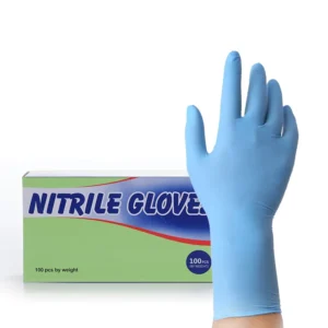 Durable Hand Protective Disposable Nitrile Gloves Ultra Thin Blue Waterproof Food Grade for Household Baking Cleaning