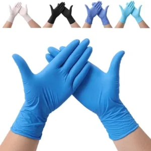 Durable and Anti slip Disposable Nitrile Gloves Latex free Powder free for Medical Food Processing and Laboratory
