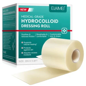 ELAIMEI Medical Hydrocolloid Bandages Transparent Waterproof Breathable Self adhesive Hydrocolloid Dressings Roll for Wound Care