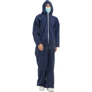 EN14126 Disposable Nonwoven Full Coverage Protective Garment Type 5 6 Microporous Breathable PPE Medical Protective Clothes
