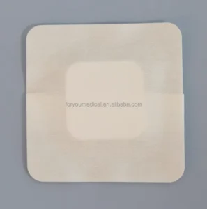 EO Sterile Self Adhesive Foam Dressing Bordered PU Film with Non woven Backing No Maceration Wound Care