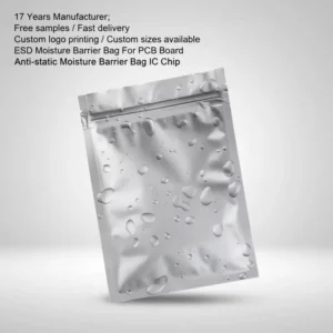 ESD Anti Static Clear PP PE Bubble Wrap Bags With Shoulder A4 RFID Tags Heat Seal Vacuum Packaging For ESD Bags