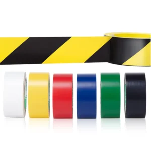 ESD High Visibility Single Sided Vinyl PVC Warning Marking Tape 50m 19mm for Facility Warning Lane Marking for Flooring Parking