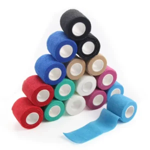 Easy to Tear by Hand Elastic Horse Vetwrap Veterinary Self Sticky Printing Nonwoven Cohesive Bandage