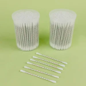 Eco Disposable Paper Stem Cotton Swabs Double End Qtips for Makeup Ear Household Cleaning Custom Packaging