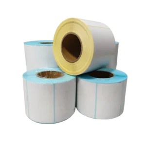 Eco-Friendly Adhesive Thermal Label Roll with Hot Melt Glue for Food Packaging Supermarkets Use 30×40 58x40mm