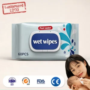 Eco Friendly Antibacterial Flushable Small Package Disposable Soft Cotton Travel Nonwoven Baby Wet Wipes