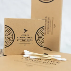 Eco-Friendly Bamboo Cotton Round Swab Nose Buds Daily Use