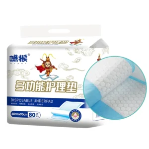 Eco Friendly Biodegradable Material Bulk Buy Disposable Underpads Multi Direction Leak Guard Edge Disposable Underpads