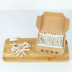 Eco-Friendly Biodegradable Paper Cotton Swabs Sterile Baby and Pet Ear Cleaning Sticks