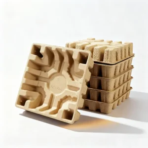 Eco Friendly Biodegradable Paper Packing Box Dry Press Pulp Recycled Molded Paper Tray Inner Packaging Tray