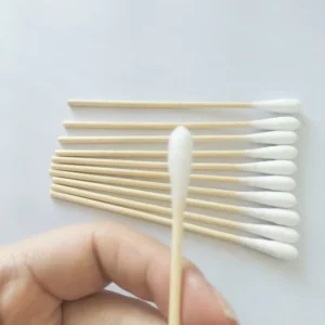 Eco Friendly Cotton Swabs Bulk 300 Pcs Absorbent Bamboo Stick for Home Travel and Cosmetic Use
