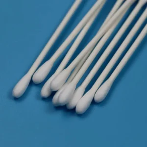 Eco-Friendly Cotton Tip Swab Cleanroom Double Heads Round Cotton Swab for Cleaning