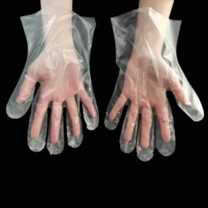 Eco-Friendly Disposable PE Gloves Transparent Plastic Durable Anti-Fouling Waterproof Thin Single Bag Household
