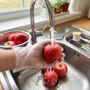 Eco Friendly Disposable TPE Gloves Heat Resistant Food Grade Waterproof Durable 100 Box Catering Kitchen Household