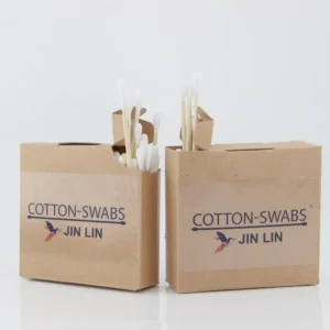 Eco Friendly Ear Swabs Double Head Cotton Stick Cleanroom Bamboo Ear Swab