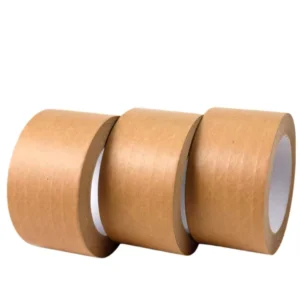 Eco Friendly Heat-Resistant Crepe Paper Biodegradable Kraft Paper Waterproof Packing Tape Custom Printing for Box Bag Carton