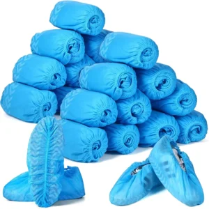 Eco Friendly Hospital Operating Room Polyethylene Disposable Anti Slip Non Woven Protector Medical Cap and Shoe Cover