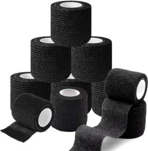 Eco Friendly Tattoo Grip Tape Self Adhesive Bandage Wrap Black Elastic Tattoo Machine Tape