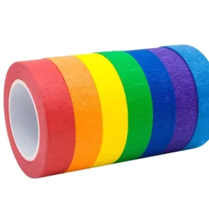 Eco Friendly Washi Paper Tape Waterproof Strong Adhesive Colored Masking Tape for Home Decoration