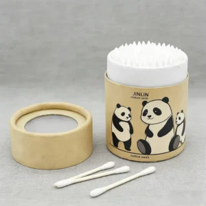 Eco friendly 200pcs Paper Stick Cotton Swab for Daily Ear Care