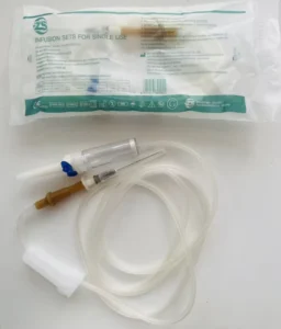 Eco friendly Medical PVC Single Use Disposable IV Infusion Set Flow Regulator ISO13485 Certified EO Sterilized