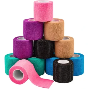 Elastic Bandage Wrap Compression Bandage Self Adhesive Bandage Assorted Color Breathable Cohesive