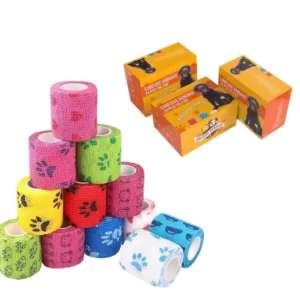 Elastic Cohesive Bandage Vet Wrap Elastic Self Adhesive Cohesive Bandage for Veterinary