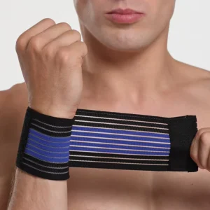 Elastic Gym Sport Bandage Arthritis Joint Pain Relief Fish Ribbon Wrist Brace Band