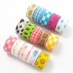 Elastic Kinesiology Bandage Colorful Self Adhesive Athletic Wrap Tape Stretch Support Wraps Sports Tape