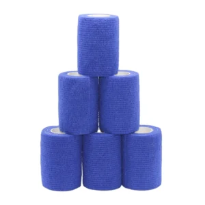 Elastic Medical Exercise Self Adhesive Cohesive Bandage for Pets 4.5m Length Class I CE Certified Sizes 7.5cm & 10cm