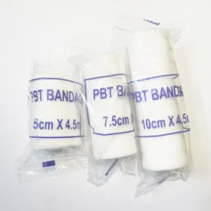 Elastic Medical PBT Roll Bandage CE Certified 5cm X 4.5m White and Other Colors