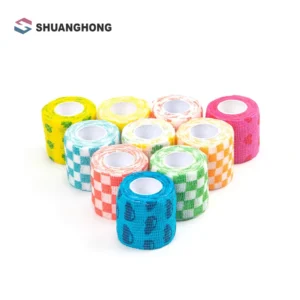 Elastic Non Woven Fabric Protection Self Adhesive Athletic Tape Pet Bandage Wrap