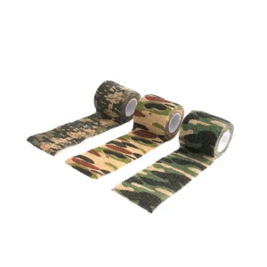 Elastic Non woven Camo Sport Bandage Wrap 5cm Width Custom Cohesive Athlete Support Self Adhesive Bandage Sports Tape Lions