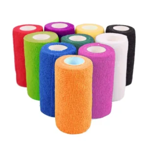 Elastic Self Adhesive Bandage Wrap Cohesive Vet Wrap for Animal Pet Horse Sports Injury Tattoo Grip Tape