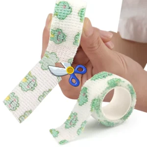 Elastic Self Adhesive Cohesive Bandage Rolls Flexible Stretch Finger Support Wrap Athletic Sports Tape
