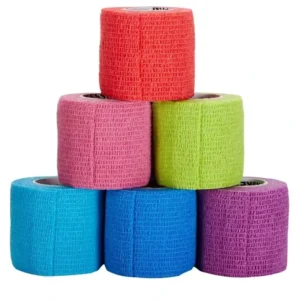 Elastic Self Adhesive Cohesive Bandage Wrap Breathable Rolls Self Adherent Tape for Stretch Athletic Sports Wrist Ankle