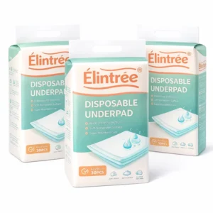 Elintree Medical Disposable Adult Underpads High Absorbency Japan SAP USA Fluff Pulp Leak Proof Waterproof Nursing Pads OEM
