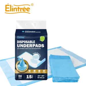 Elintree OEM Factory Price 5 Layers Sanitary Bed Sheet Incontinence Disposable Under Pads for Elderly