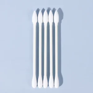 Environmentally Friendly 100pcs Tip Round Paper Sticks Cotton Swab for Travel and Daily Use