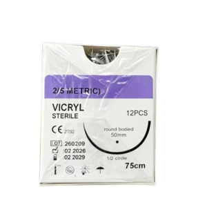 Eo Sterilized Absorbable Braided Uniform Structure Non Irritating Surgical Vicryl With Standard Package