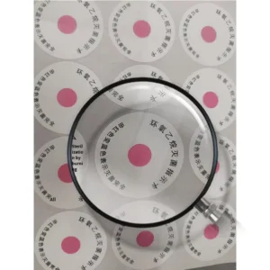 Ethylenediamine Sterilization Indicator Fruit Color Changing Paper Label Reusable Heat Resistant Waterproof Sticker Customizable